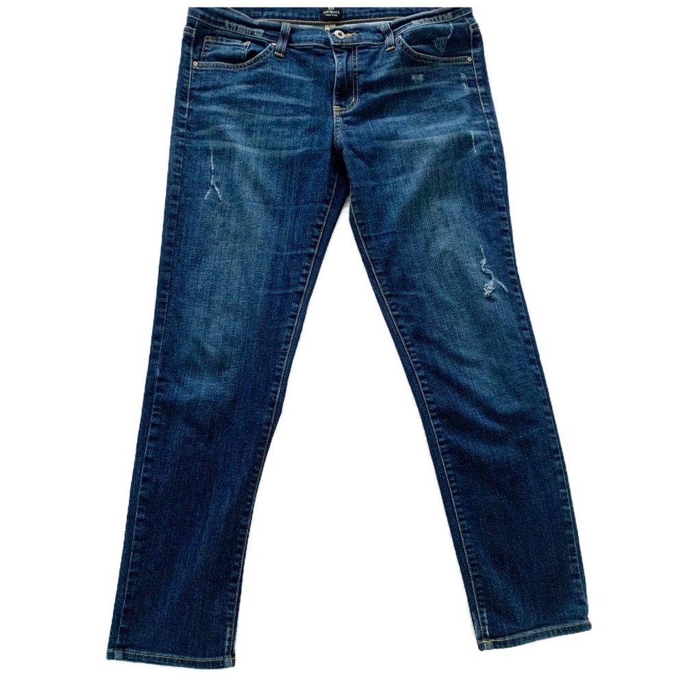 Just Black Lightly Distressed Boot Cut Jeans